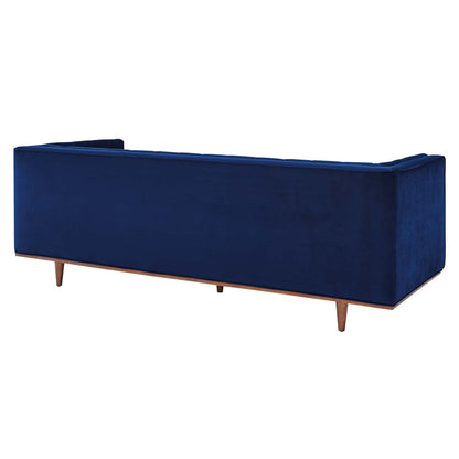 Elation Tufted Performance Velvet Sofa By HouseBean