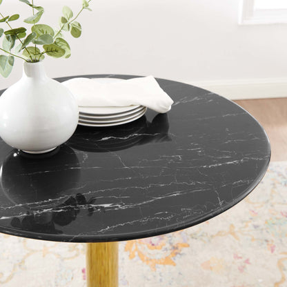Verne 28&quot; Artificial Marble Dining Table by Modway