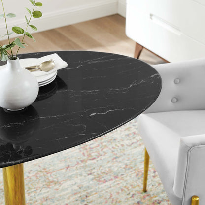 Verne 48&quot; Artificial Marble Dining Table by Modway