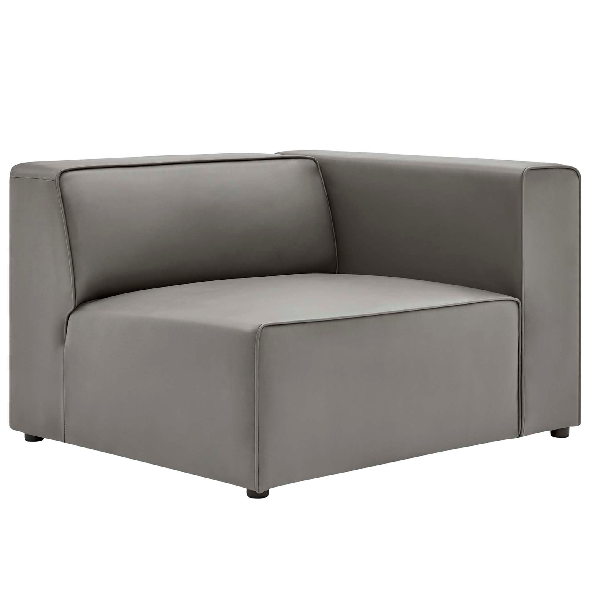Mingle Vegan Leather 2-Piece Sectional Sofa Loveseat by Modway