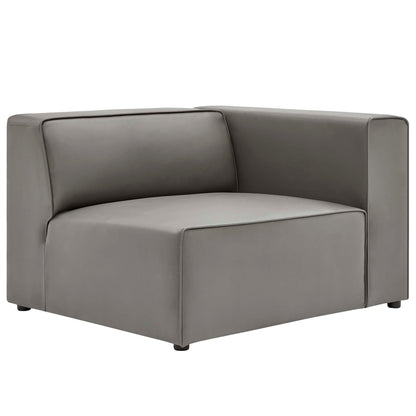 Mingle Vegan Leather 2-Piece Sectional Sofa Loveseat by Modway