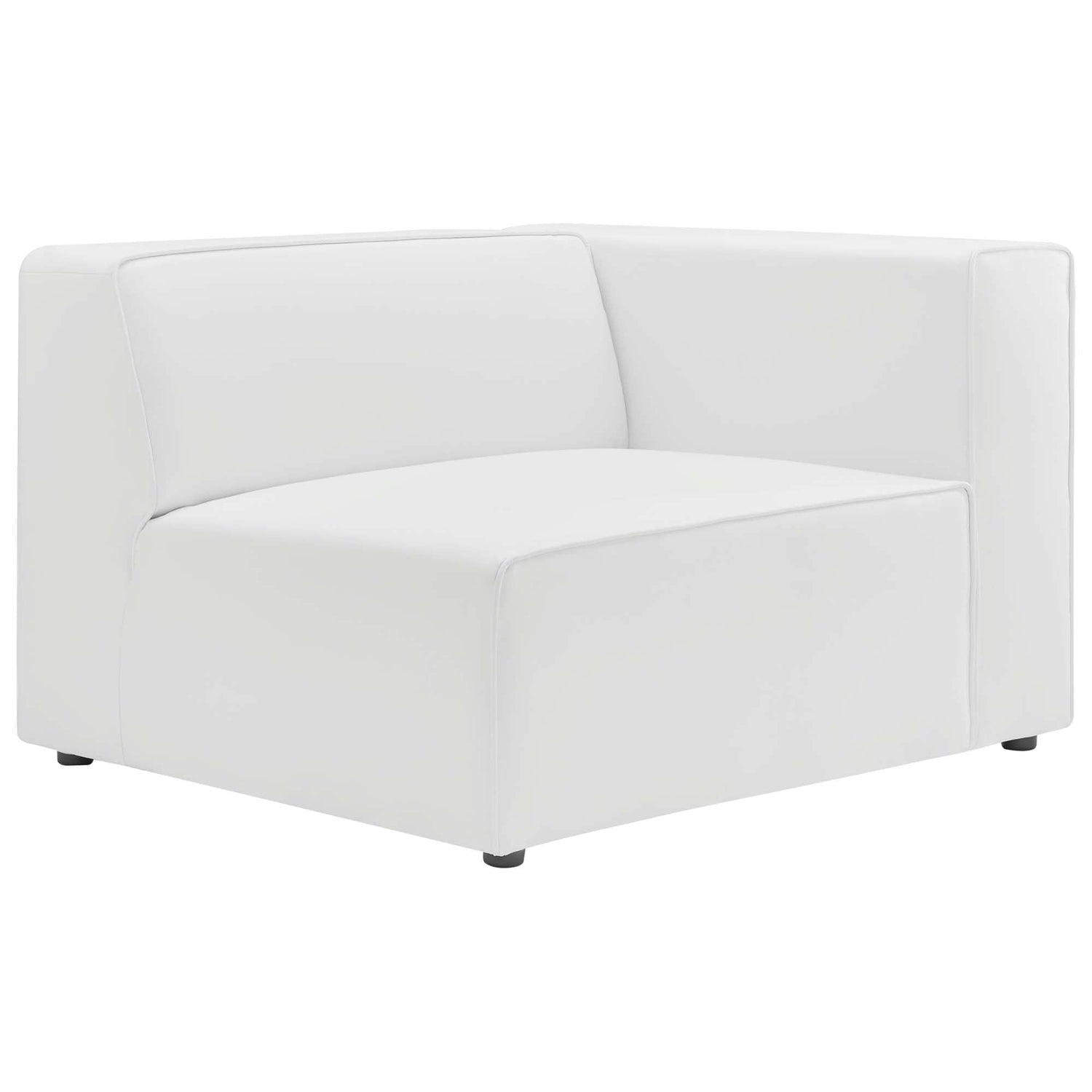 Mingle Vegan Leather 2-Piece Sectional Sofa Loveseat by Modway