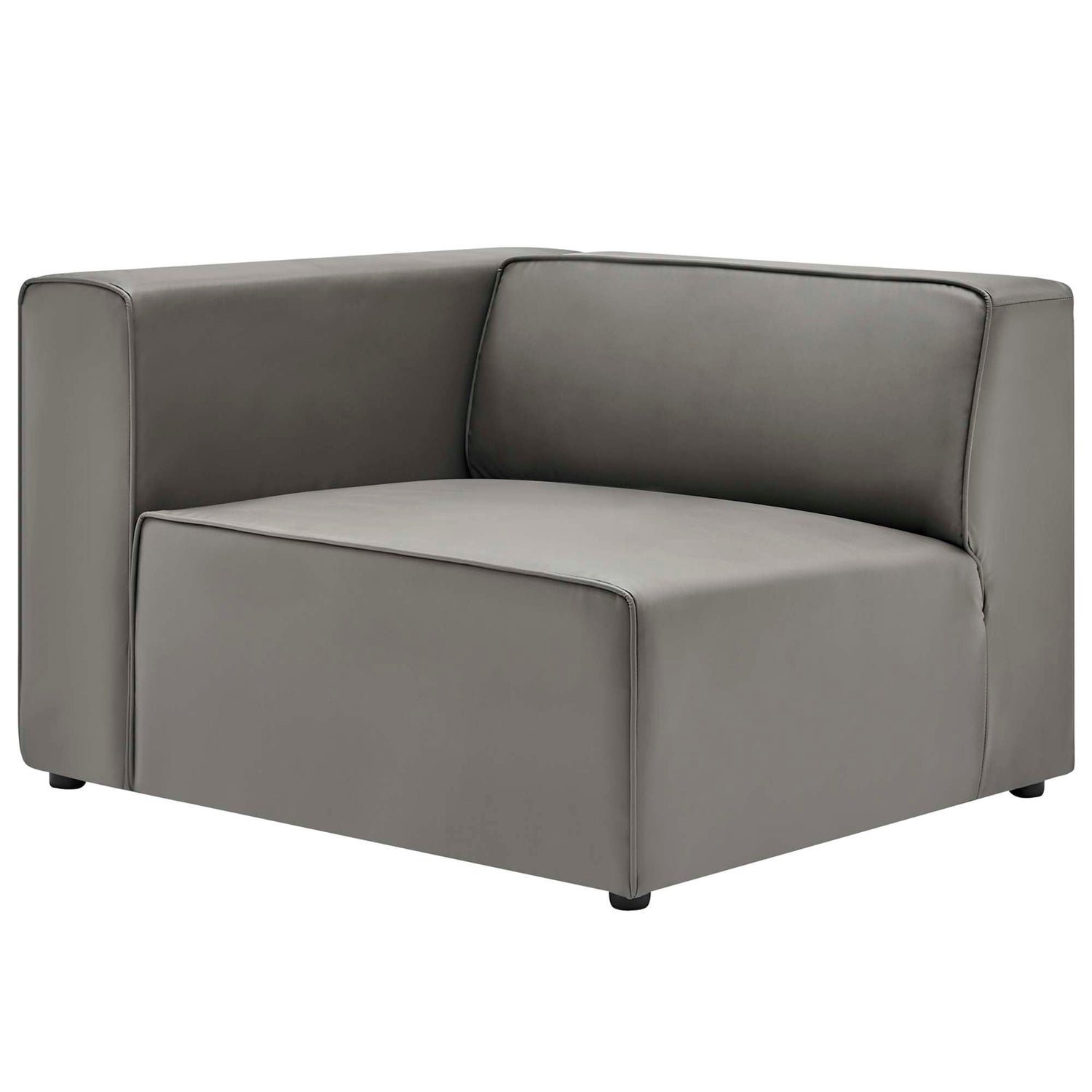 Mingle Vegan Leather 4-Piece Sectional Sofa by Modway