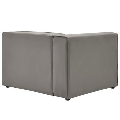 Mingle Vegan Leather 4-Piece Sectional Sofa by Modway