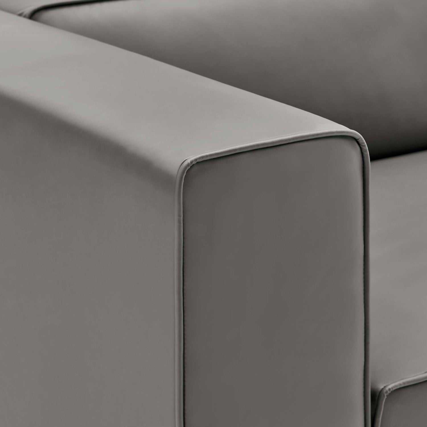 Mingle Vegan Leather 4-Piece Sectional Sofa by Modway