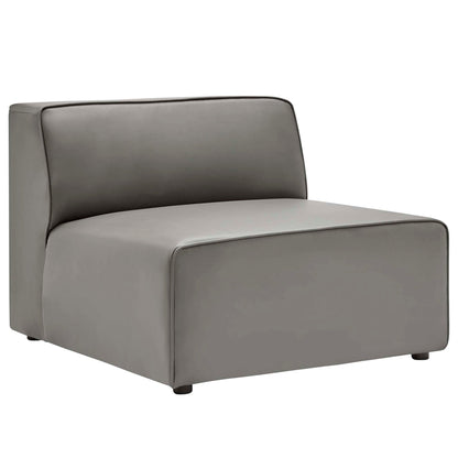 Mingle Vegan Leather 4-Piece Sectional Sofa by Modway