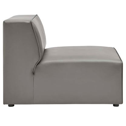 Mingle Vegan Leather 4-Piece Sectional Sofa by Modway