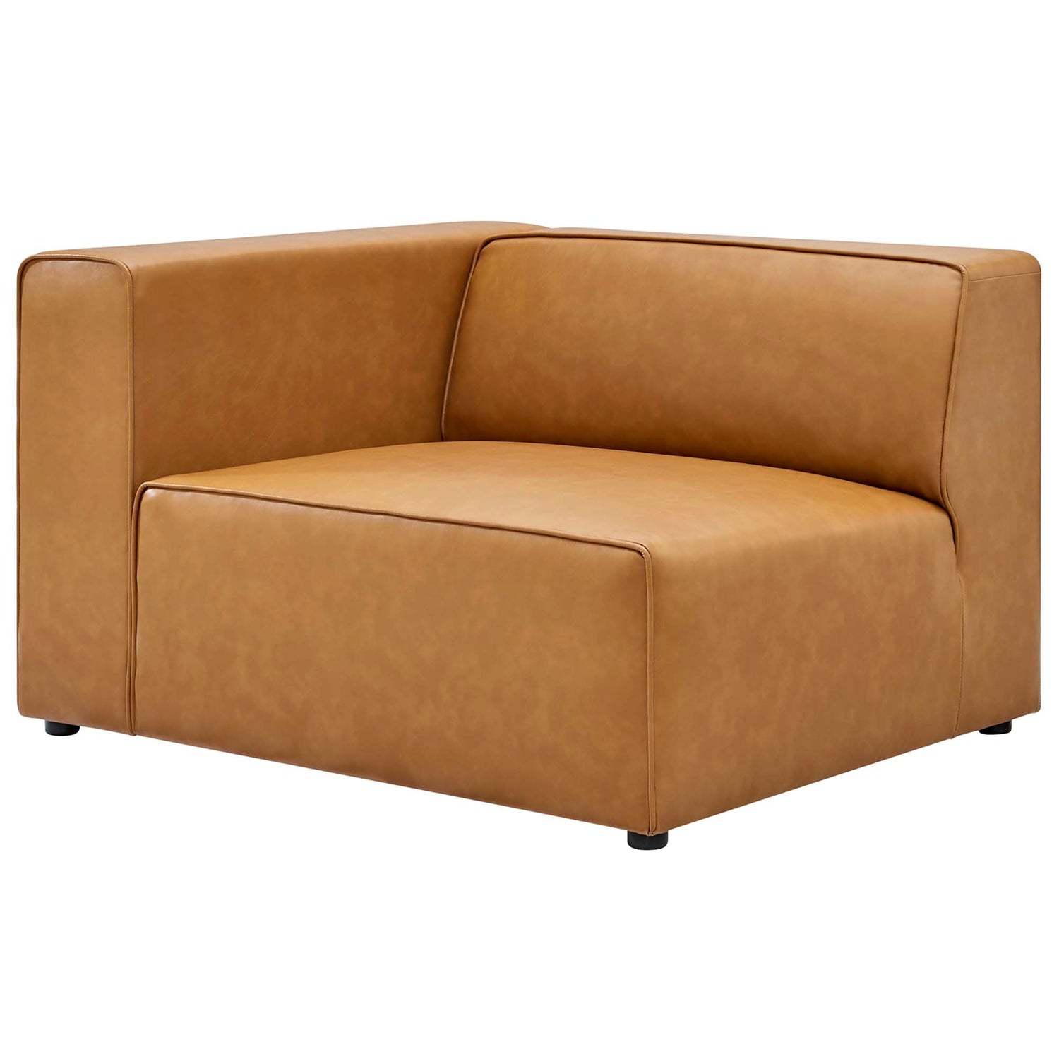 Mingle Vegan Leather 4-Piece Sectional Sofa by Modway