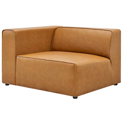 Mingle Vegan Leather 4-Piece Sectional Sofa by Modway