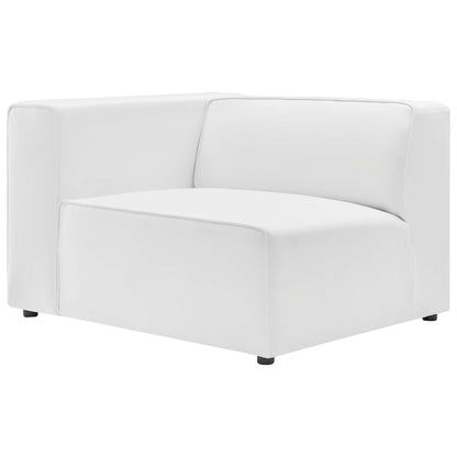 Mingle Vegan Leather 4-Piece Sectional Sofa by Modway