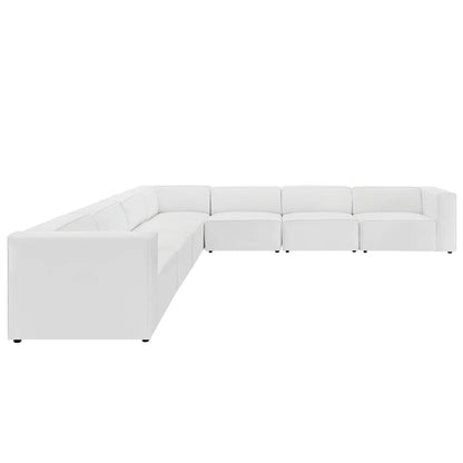 Mingle Vegan Leather 7-Piece Sectional Sofa by Modway