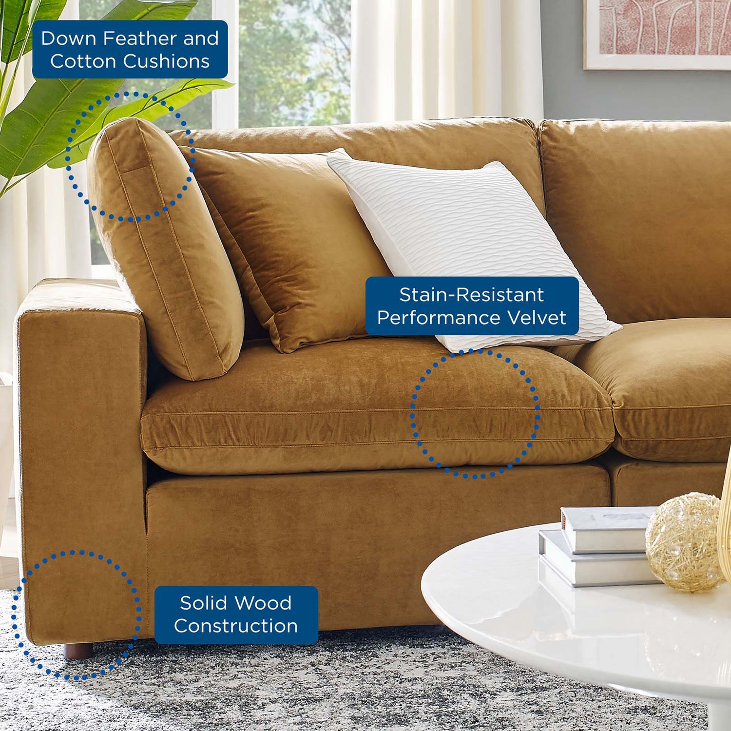 Commix Loveseat Sectional By HouseBean