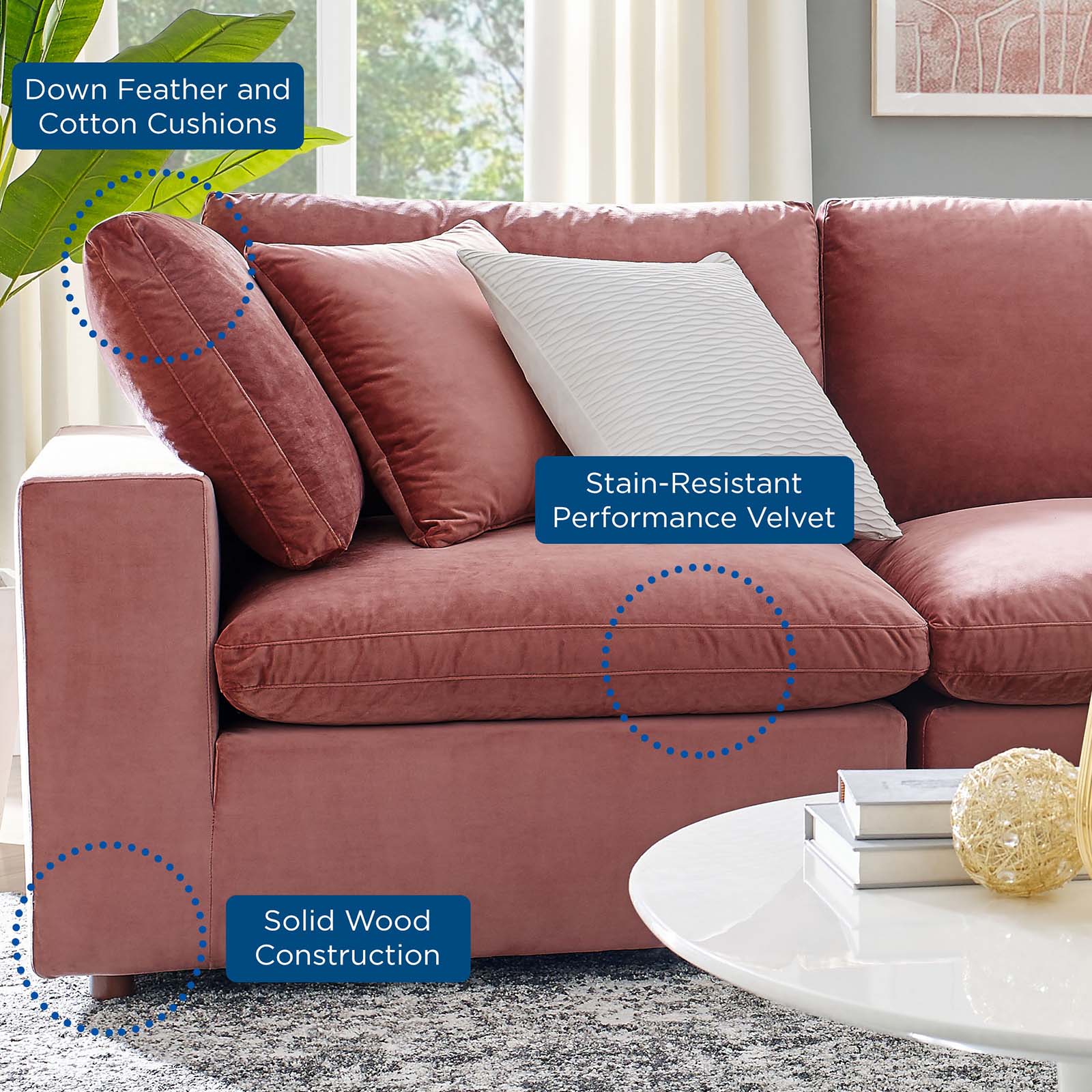 Commix Loveseat Sectional By HouseBean