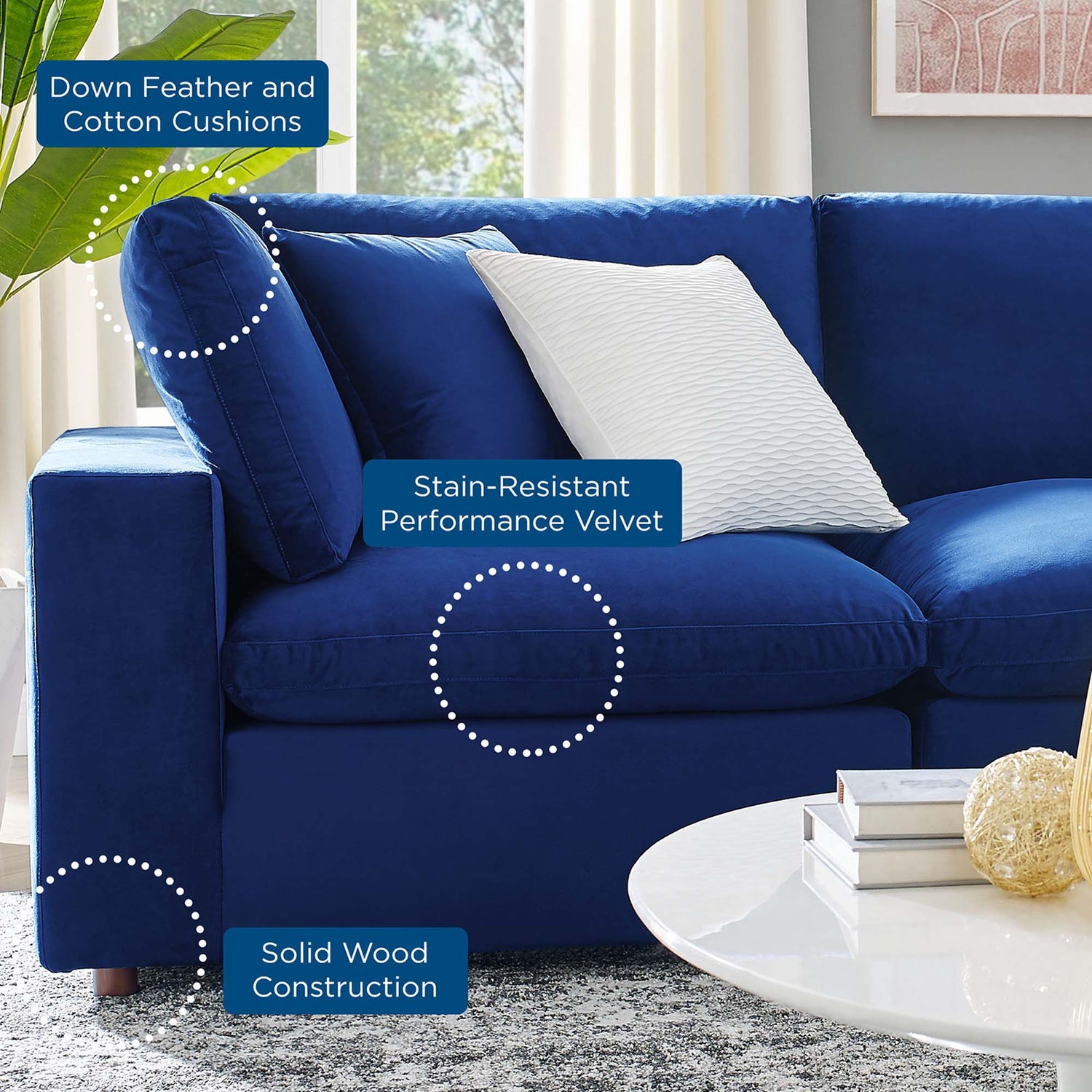 Commix Loveseat Sectional by Modway