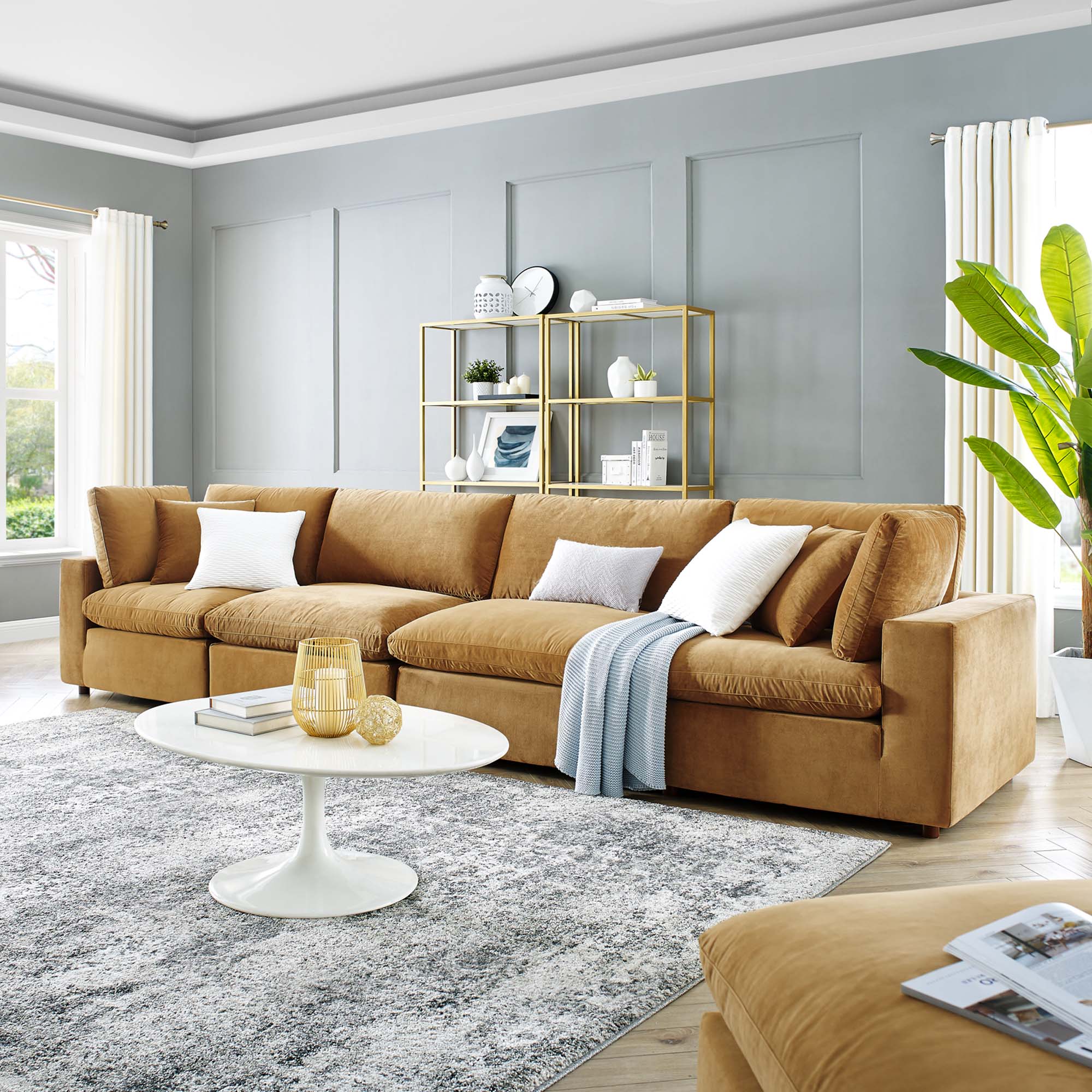 Commix Extra Large Sofa Sectional by Modway