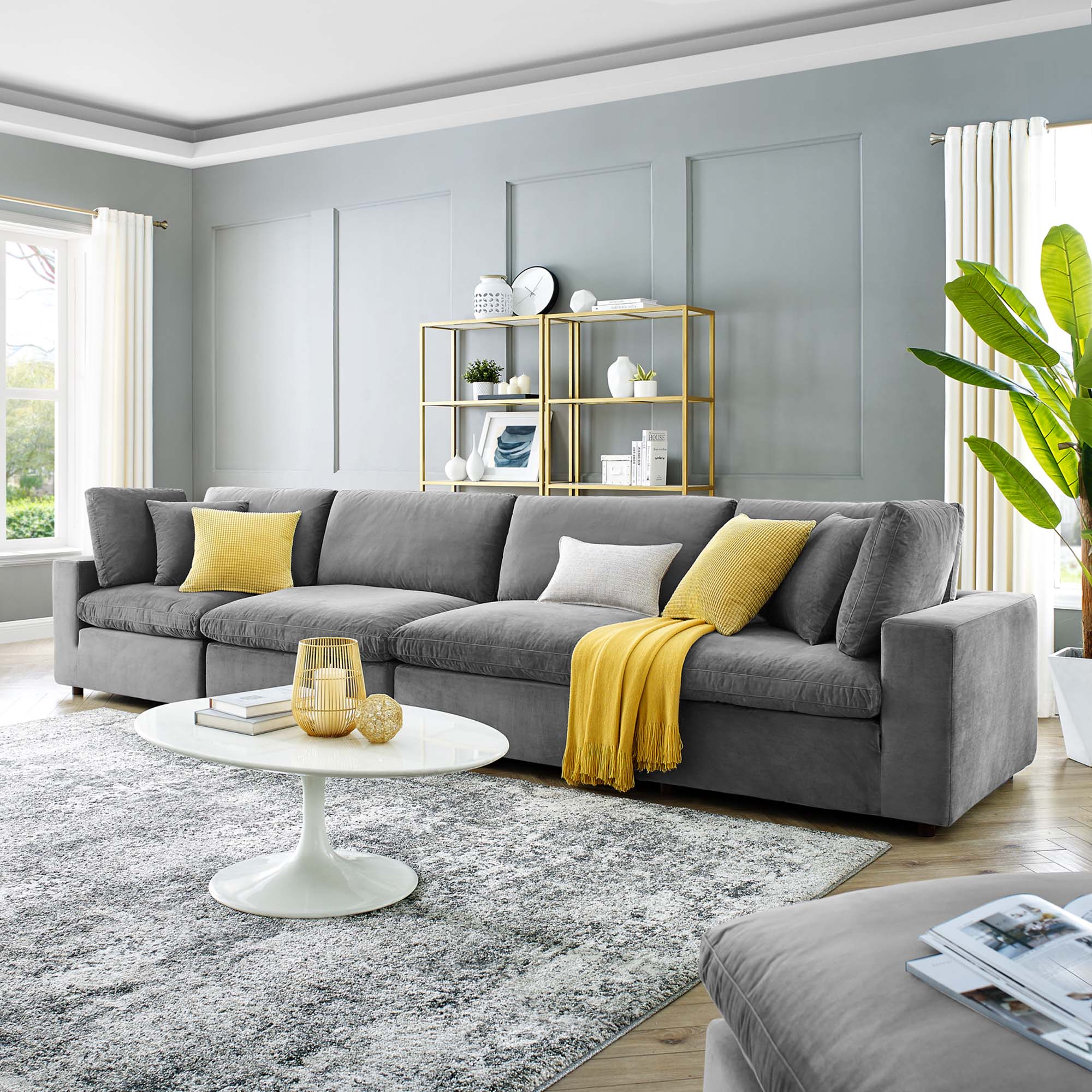 Commix Extra Large Sofa Sectional by Modway