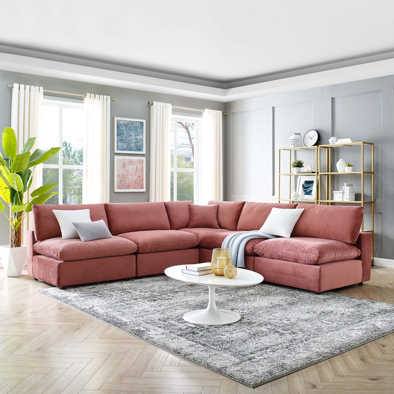 Commix Armless Corner Sectional by Modway