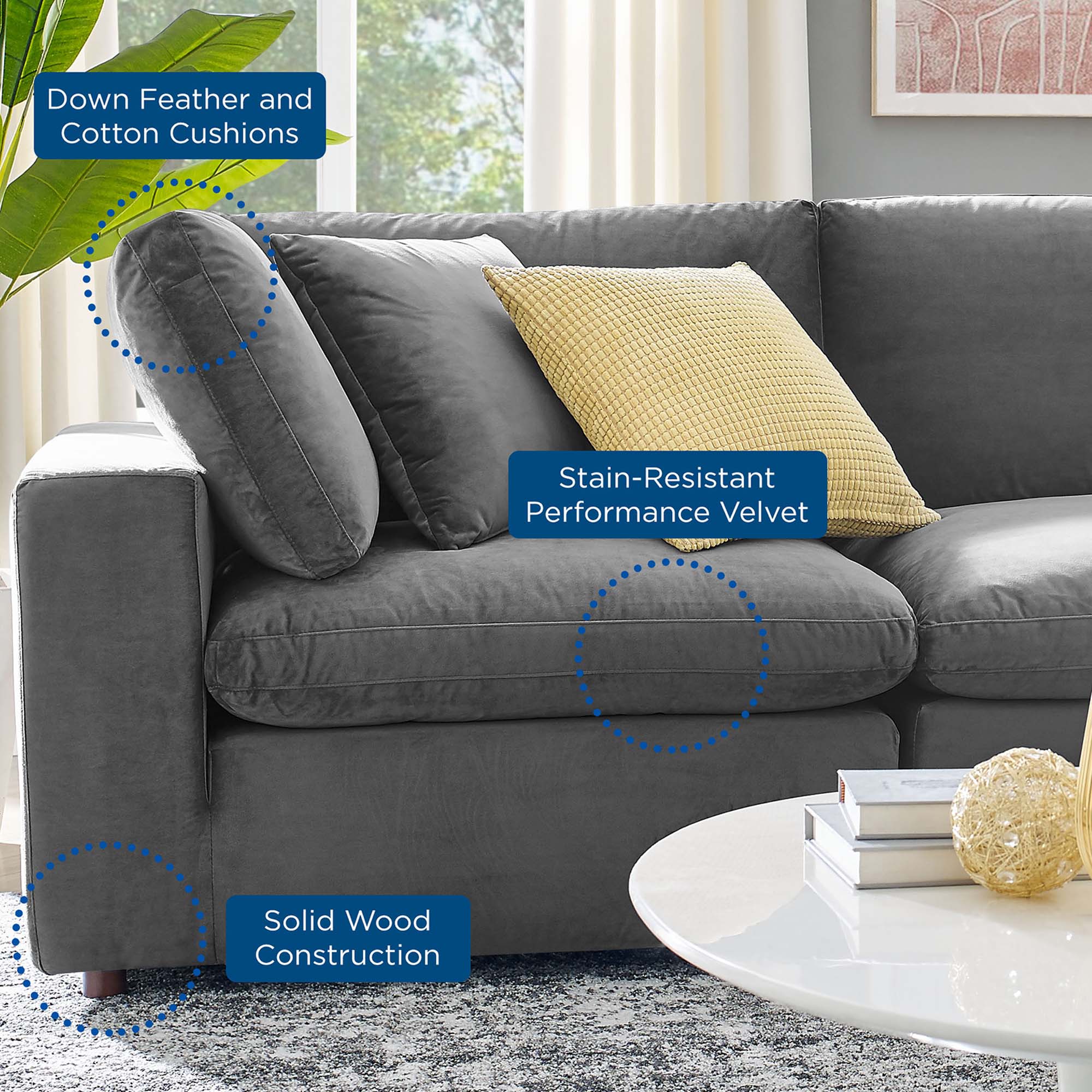 Commix Corner Sectional by Modway