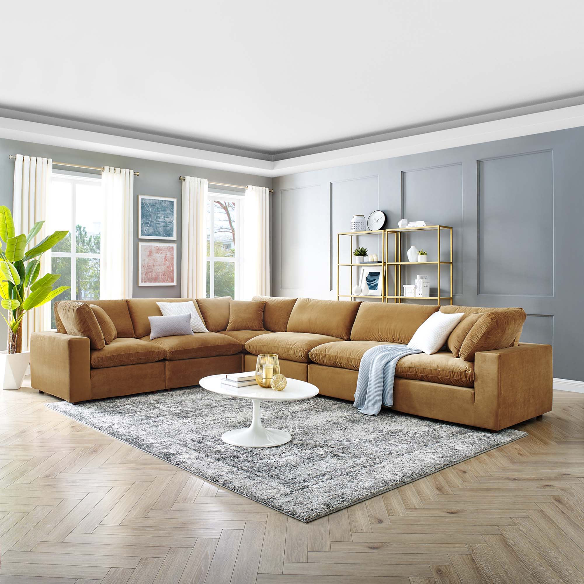 Commix Extra Large Corner Sectional by Modway