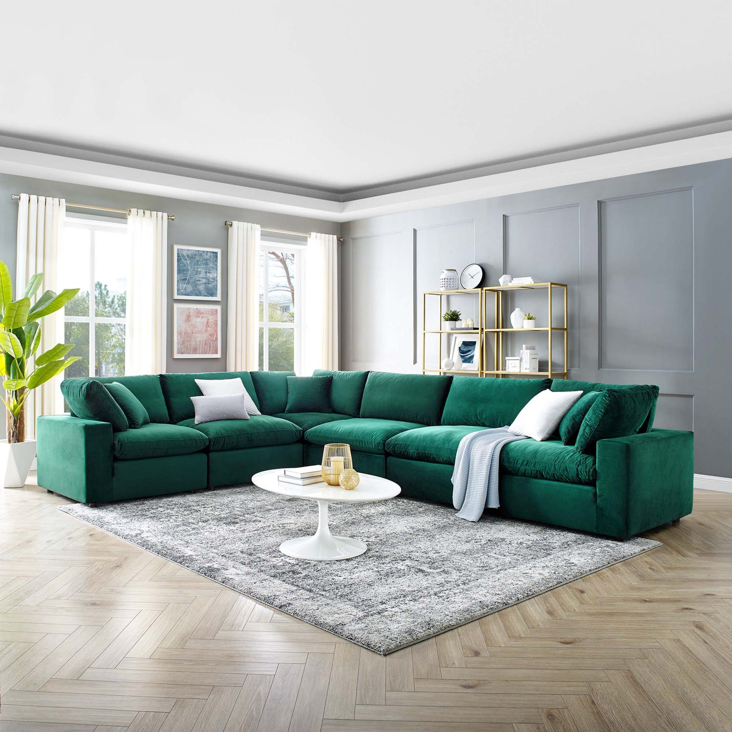 Commix Extra Large Corner Sectional by Modway