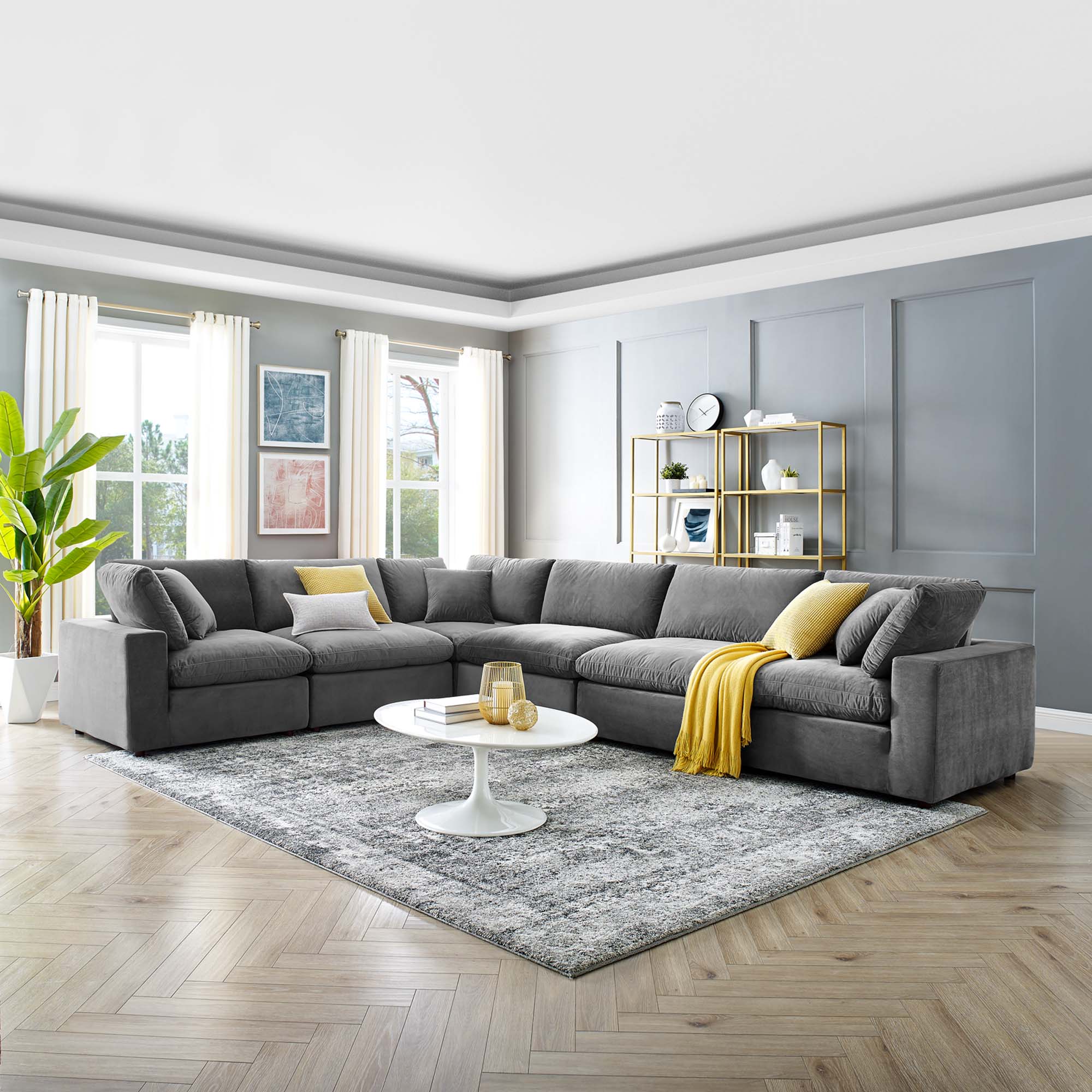 Commix Extra Large Corner Sectional by Modway