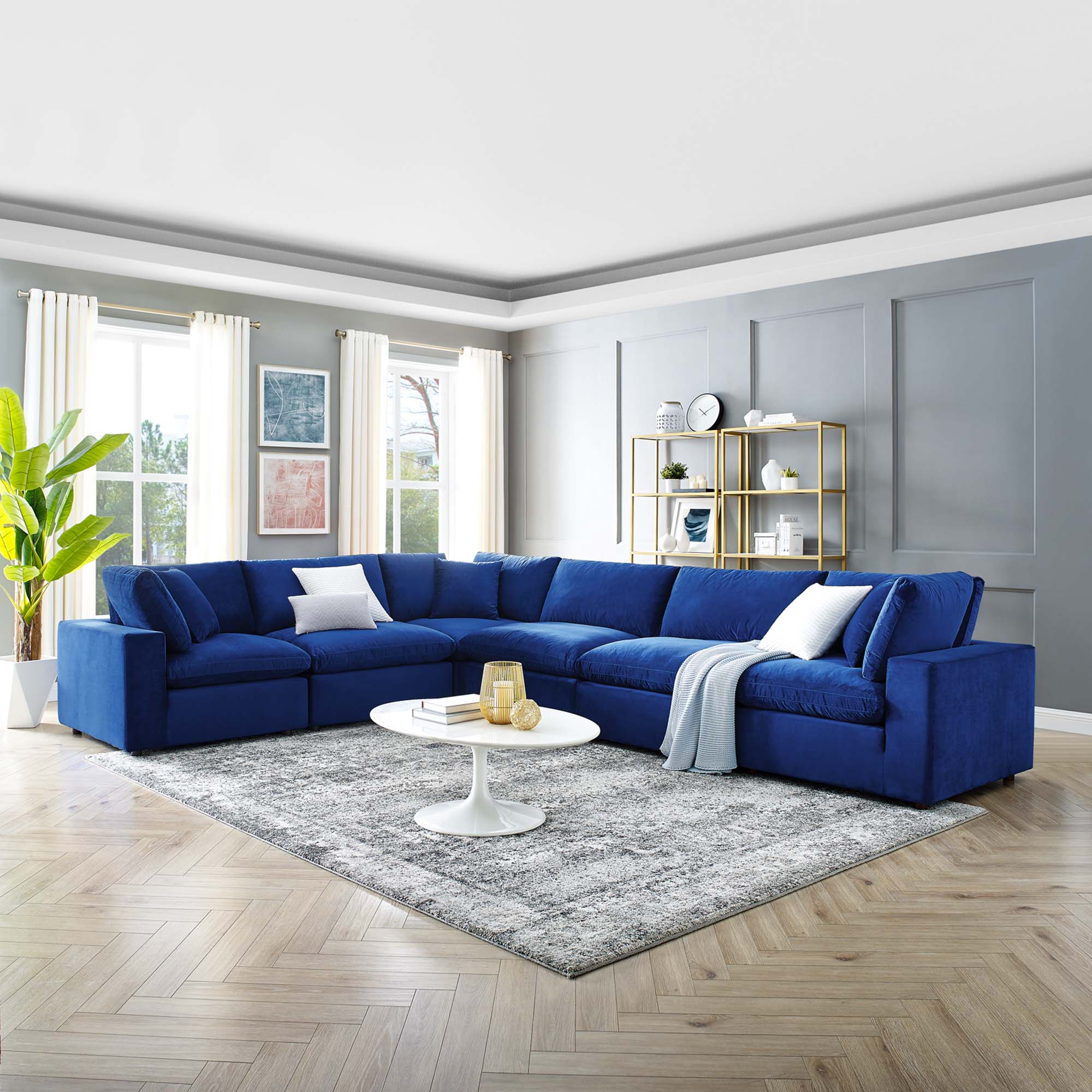 Commix Extra Large Corner Sectional by Modway