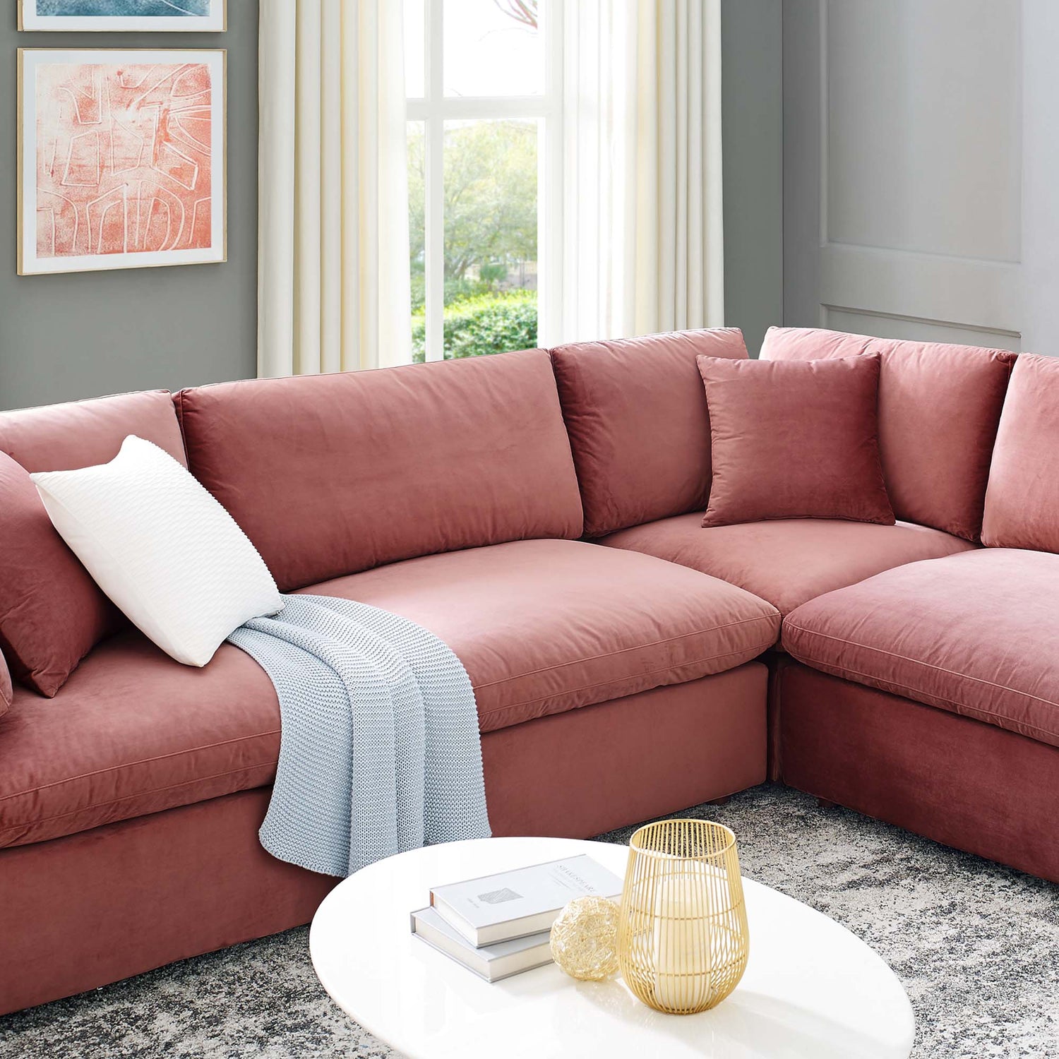 Commix U Shaped Sectional by Modway