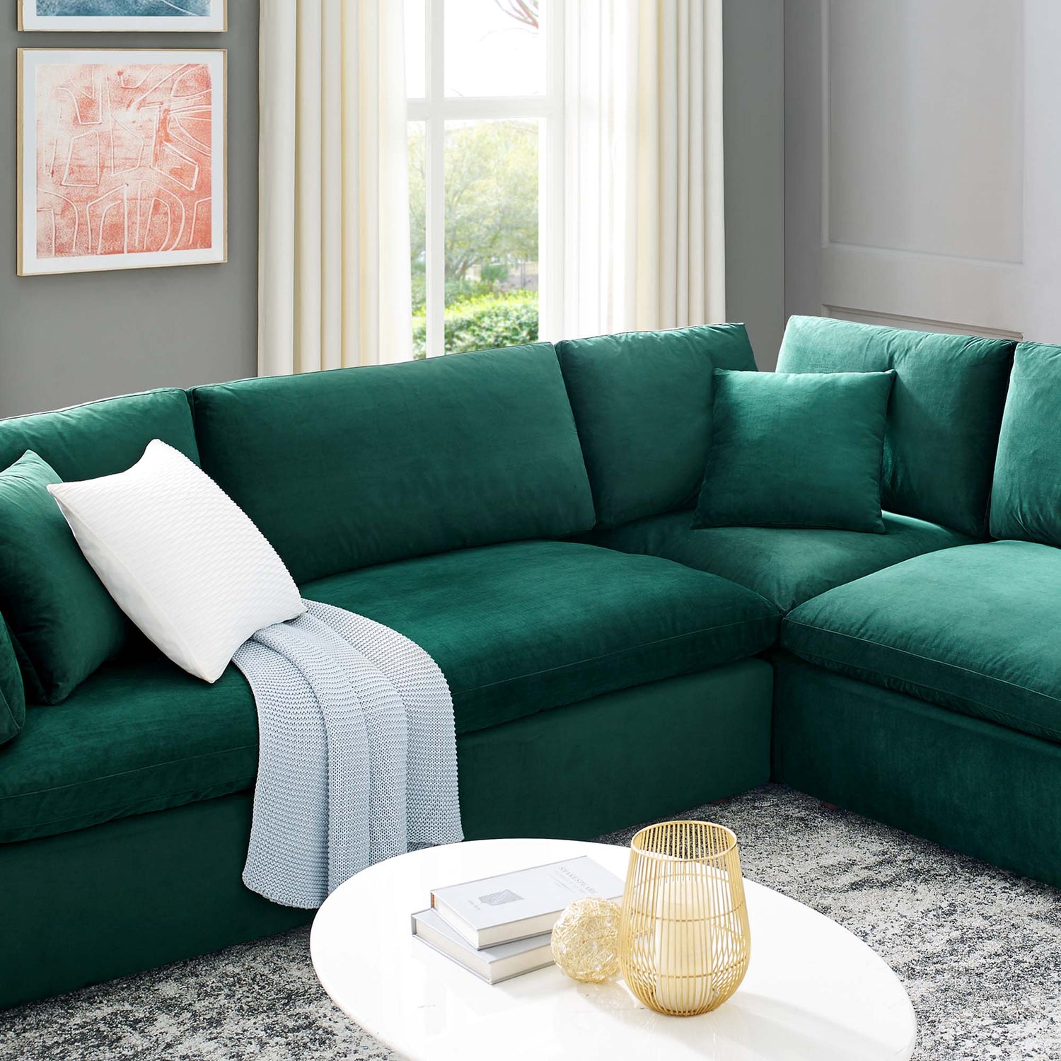 Commix U Shaped Sectional by Modway