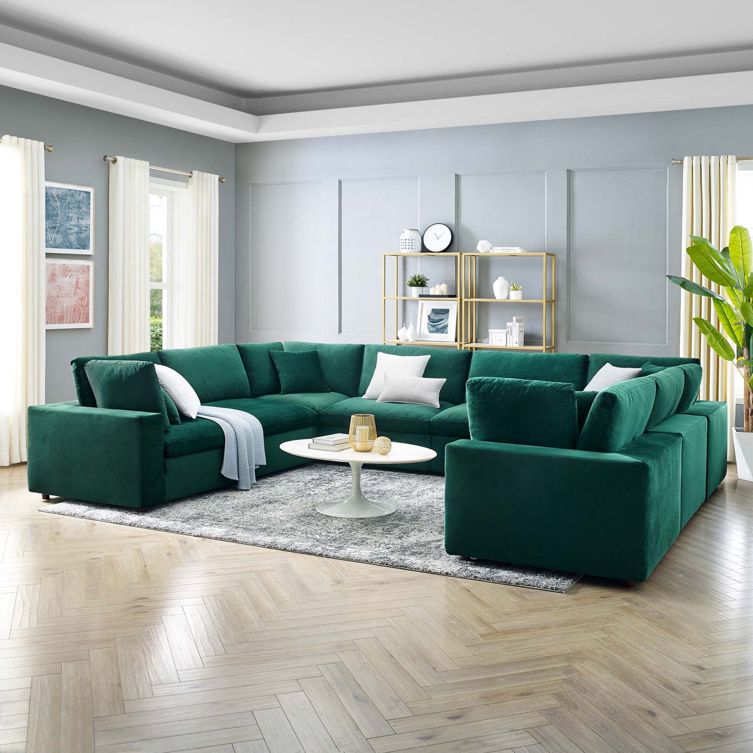 Commix U Shaped Sectional by Modway