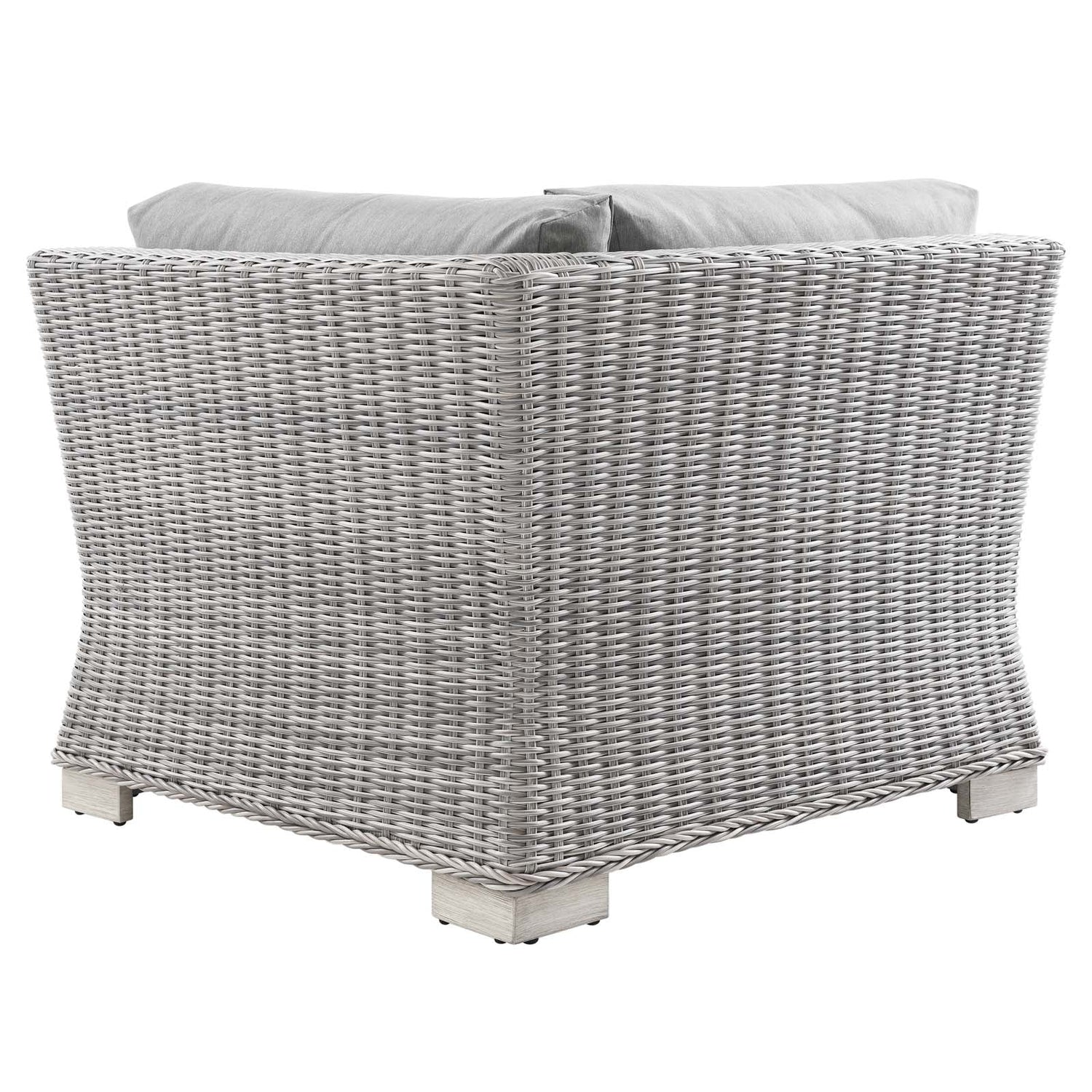 Conway Outdoor Patio Wicker Rattan Corner Chair By HouseBean