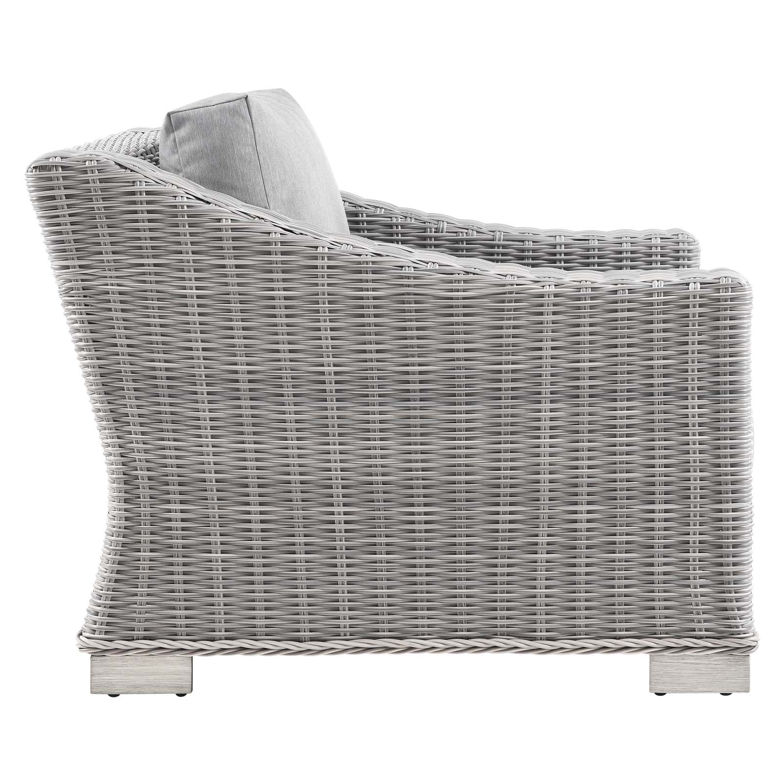 Conway Outdoor Patio Wicker Rattan Armchair By HouseBean