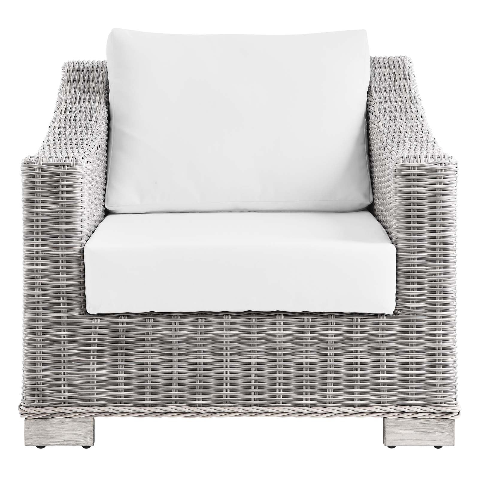 Conway Outdoor Patio Wicker Rattan Armchair By HouseBean