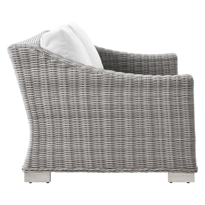 Conway Outdoor Patio Wicker Rattan Loveseat By HouseBean