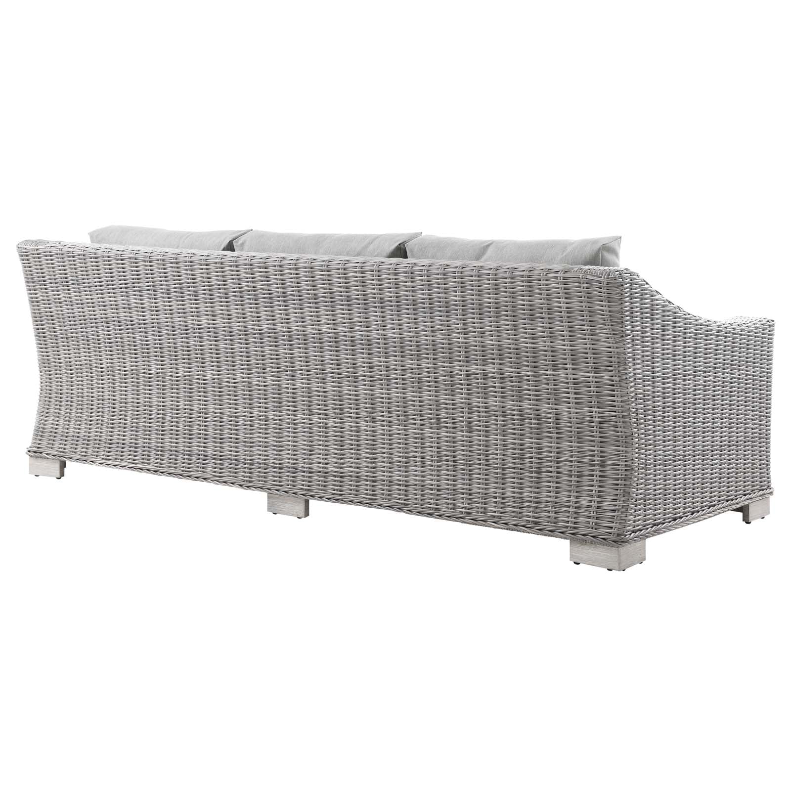 Conway Outdoor Patio Wicker Rattan Sofa By HouseBean