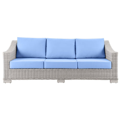 Conway Outdoor Patio Wicker Rattan Sofa By HouseBean