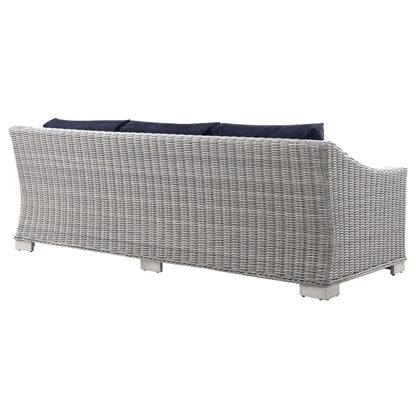 Conway Outdoor Patio Wicker Rattan Sofa By HouseBean