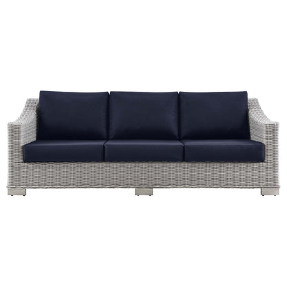 Conway Outdoor Patio Wicker Rattan Sofa By HouseBean