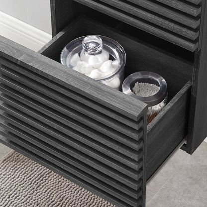 Render Wall-Mount Bathroom Cabinet Basin Not Included by Modway