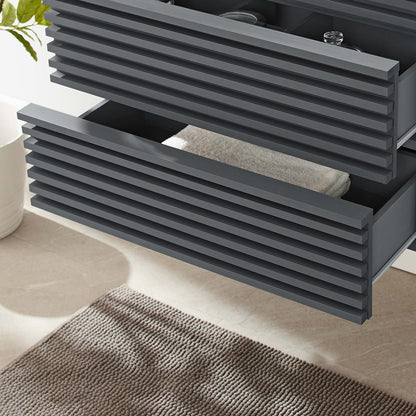 Render Wall-Mount Bathroom Cabinet Basin Not Included by Modway