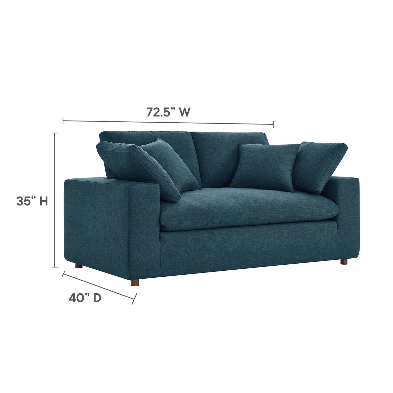 Commix Single Loveseat by Modway