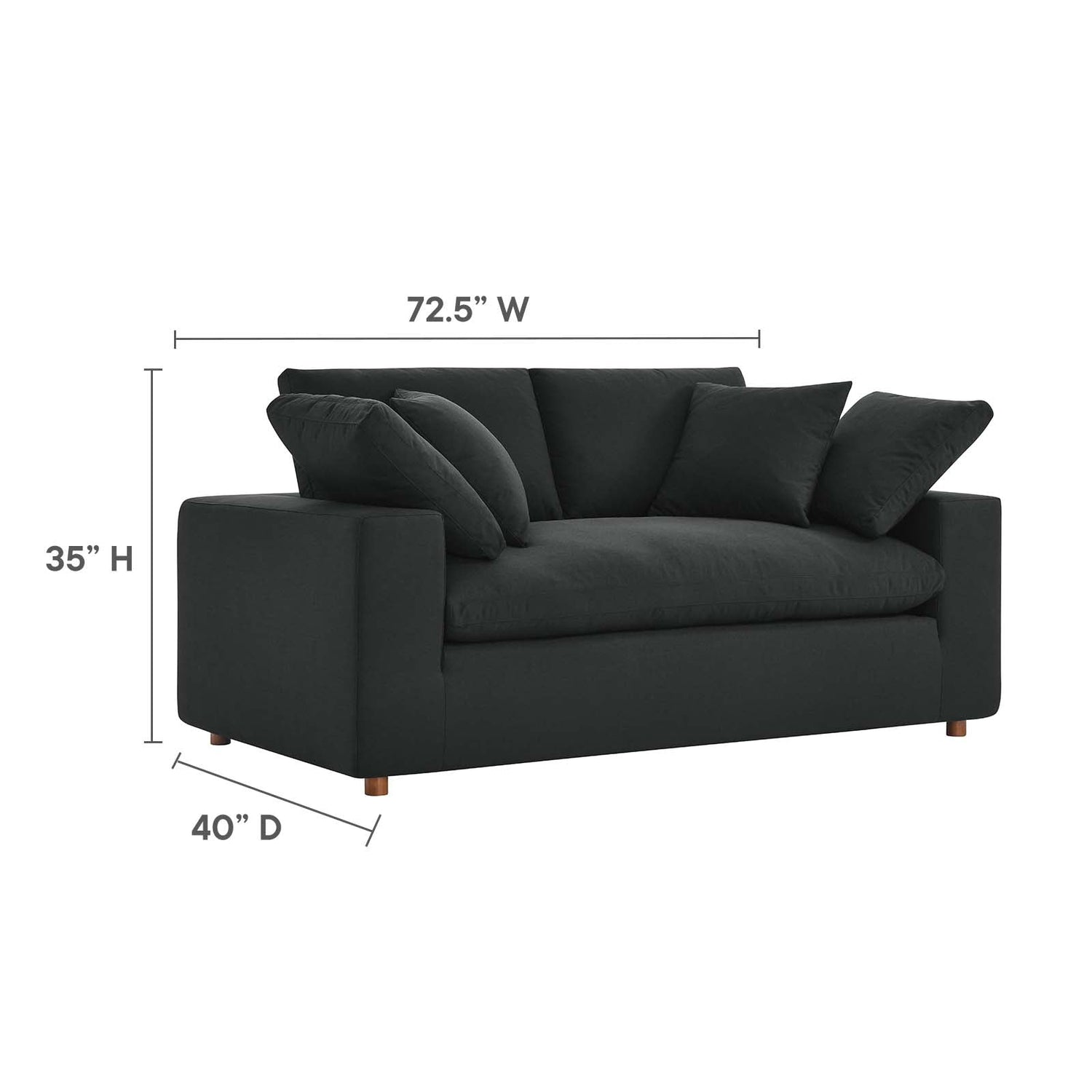 Commix Single Loveseat By HouseBean