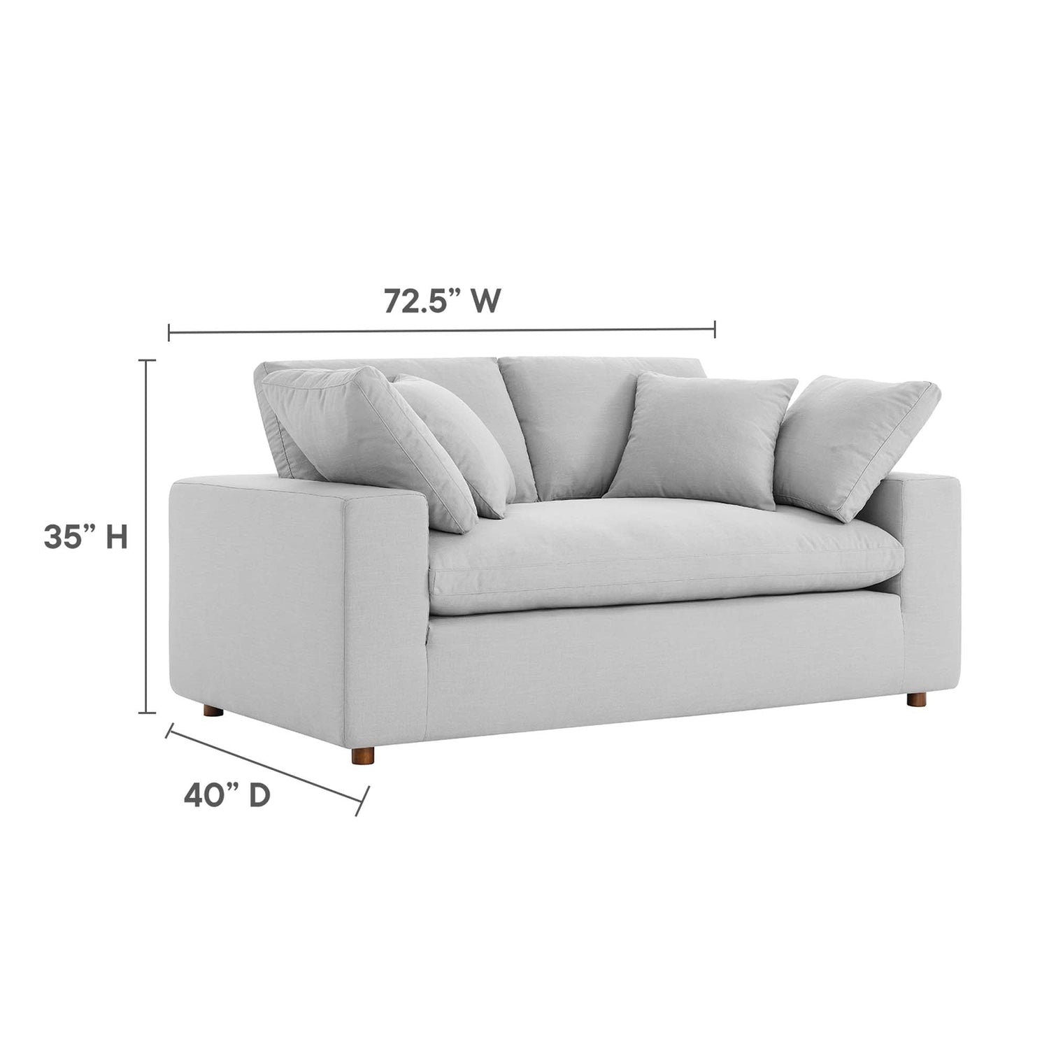 Commix Single Loveseat by Modway