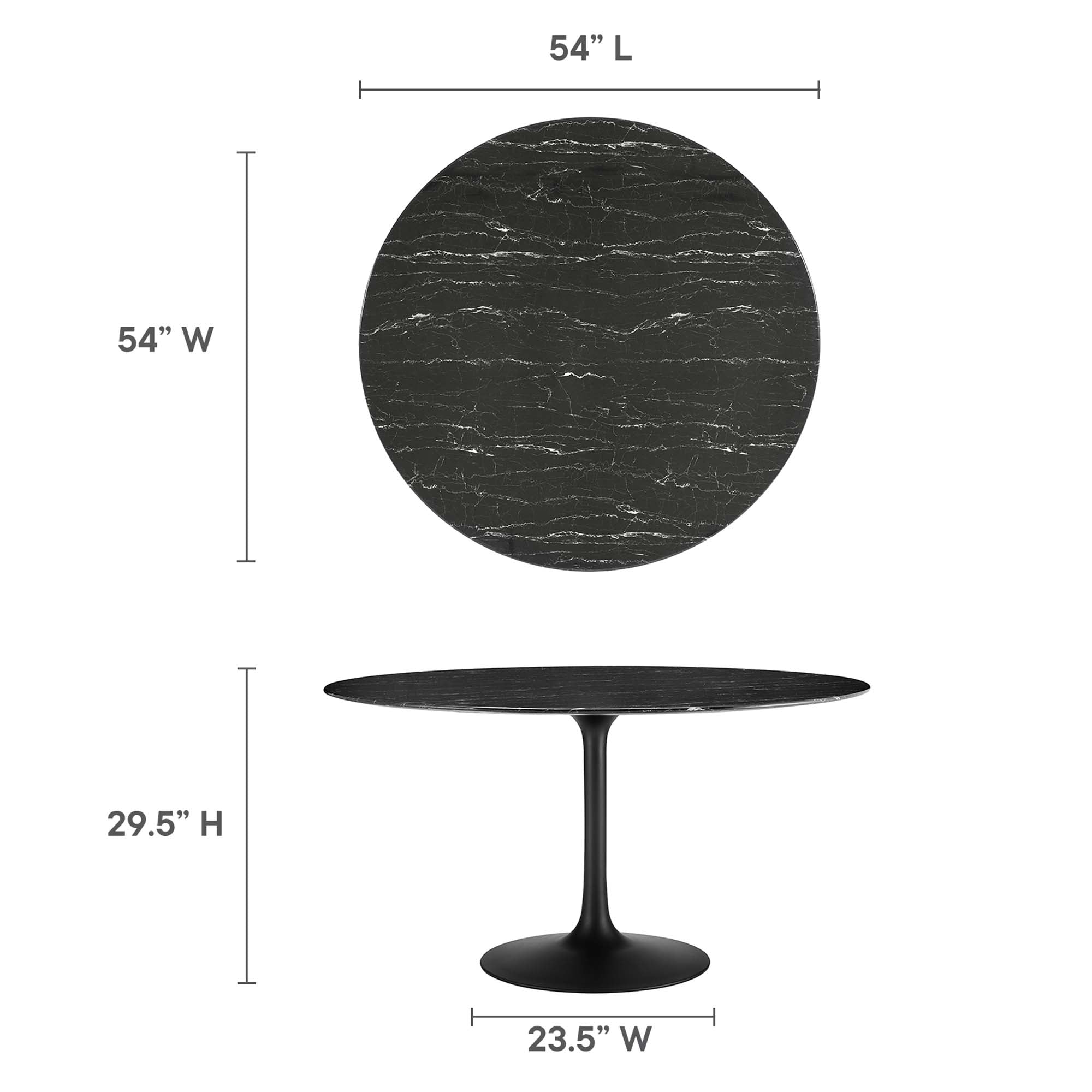 Lippa Round 54&quot; Dining Table by Modway