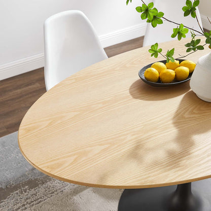 Lippa 60&quot; Oval Wood Grain Dining Table By HouseBean