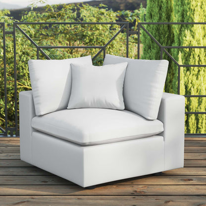 Commix Overstuffed Outdoor Patio Corner Chair By HouseBean