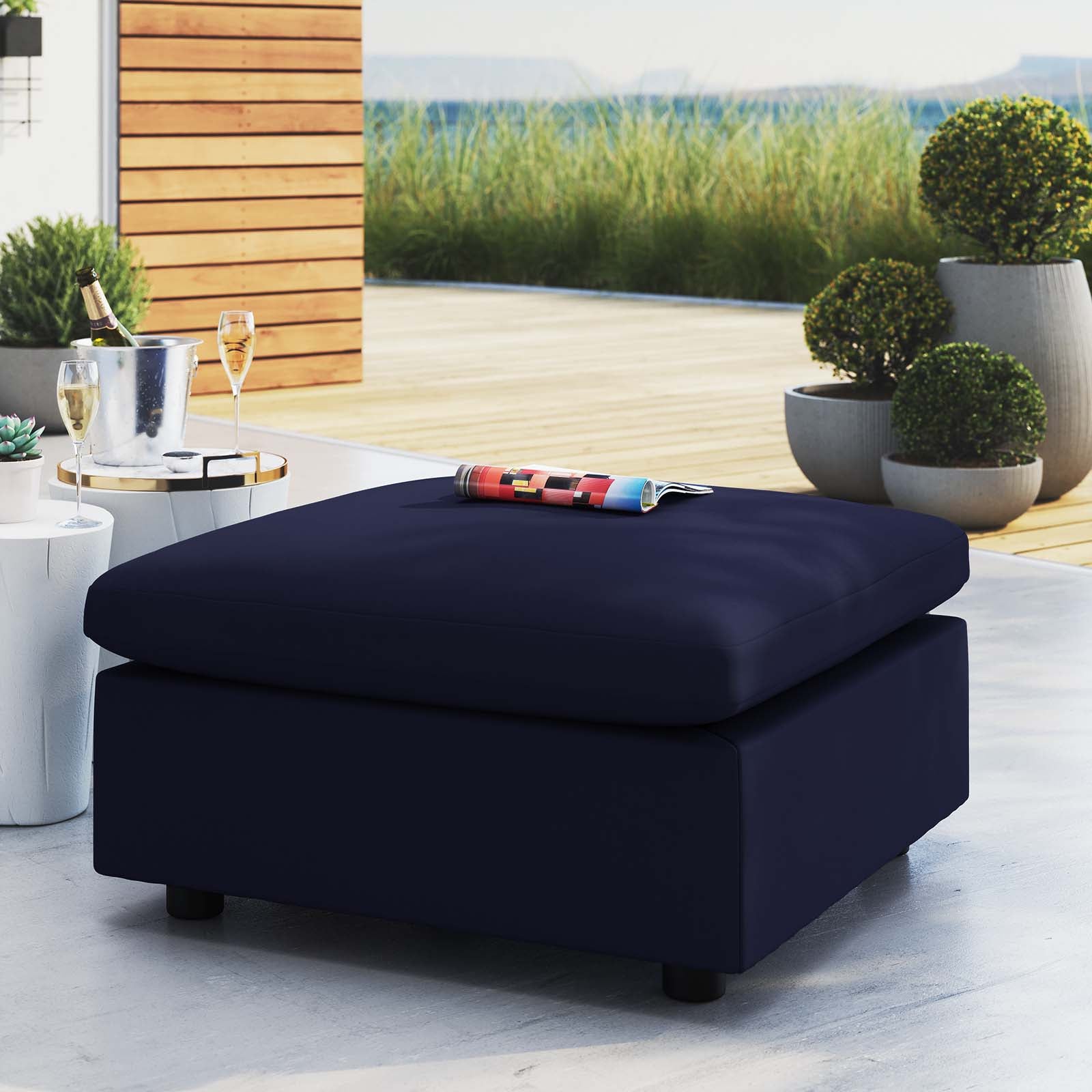 Commix Sunbrella¬¨√Ü Outdoor Patio Ottoman By HouseBean