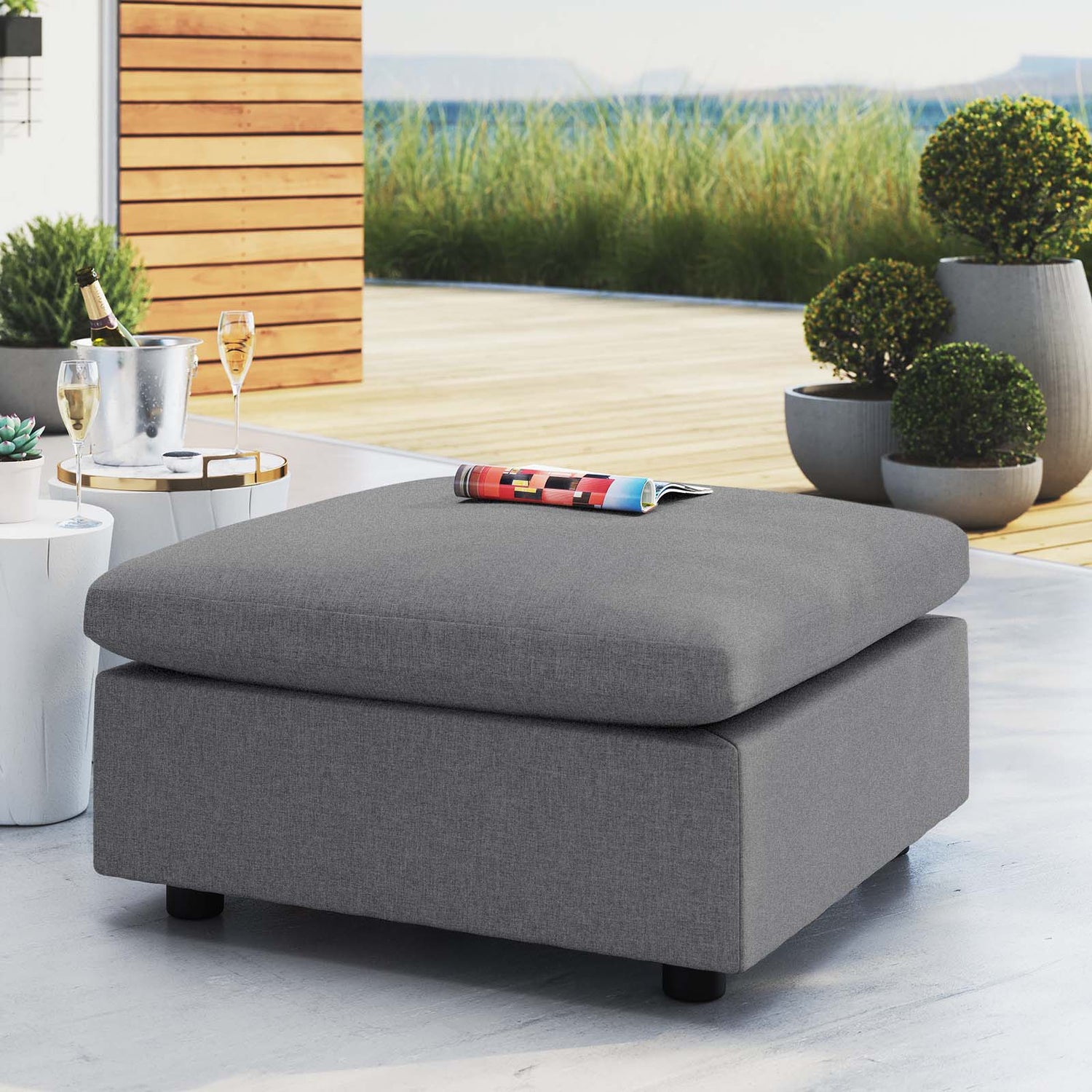 Commix Sunbrella¬¨√Ü Outdoor Patio Ottoman By HouseBean