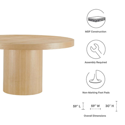 Gratify 60&quot; Round Dining Table By HouseBean