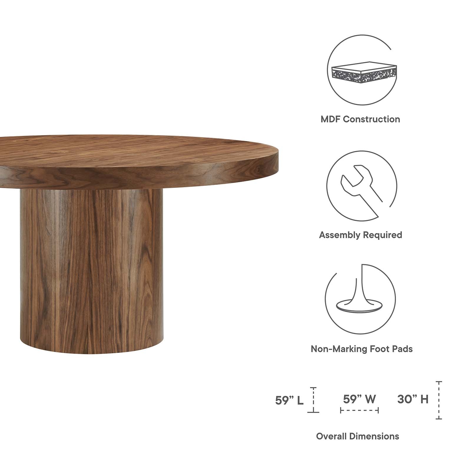 Gratify 60&quot; Round Dining Table By HouseBean