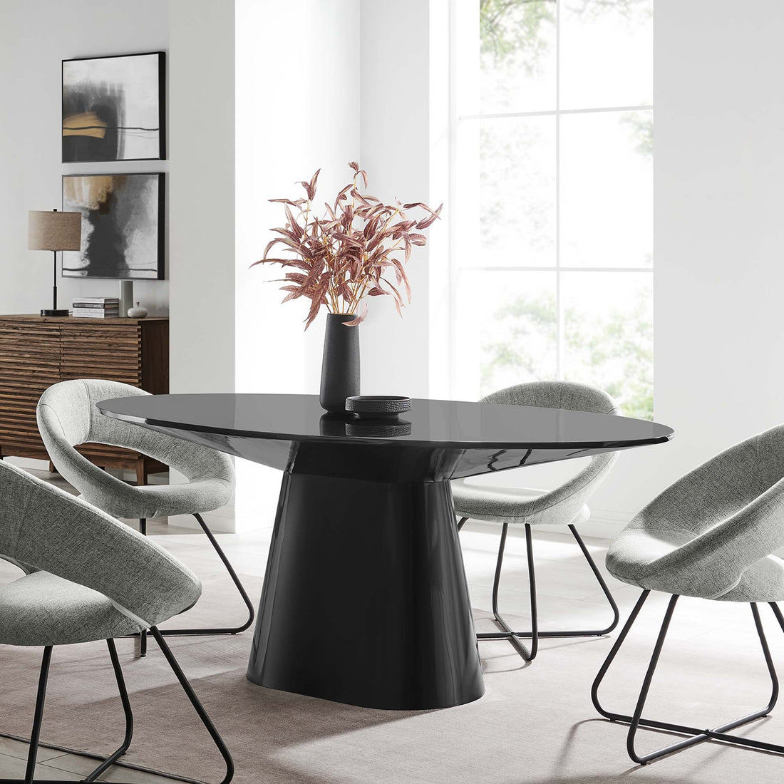 Provision 75&quot; Oval Dining Table by Modway